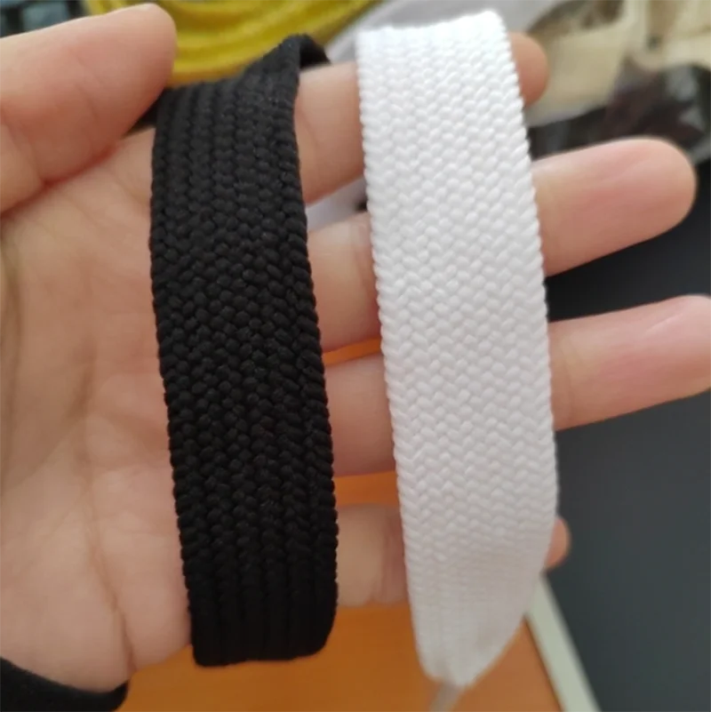 custom logo 18mm 20mm wide shoelaces flat chunky shoe laces