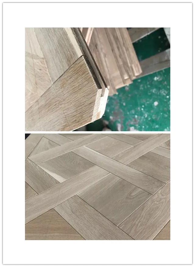French versailles parquet floor solid wooden flooring with unfinished