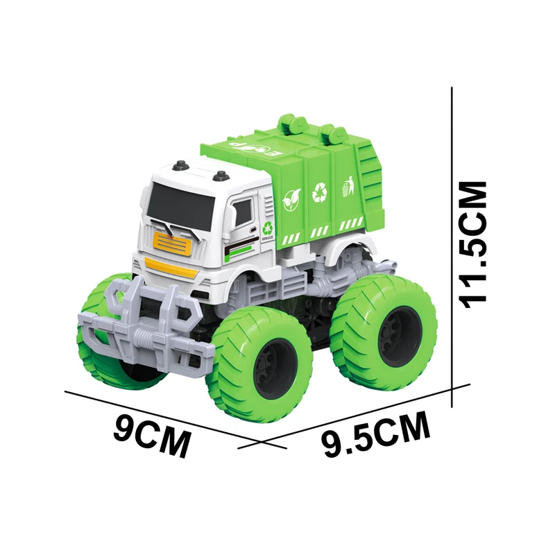 2023 Baby Engineering Car Toy Model Various shapes Inertial collision deformation four wheel mini car