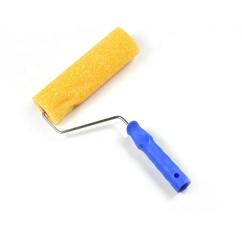 9 inch Paint Roller Brush with plastic handle Sponge Brush  Foam Brush