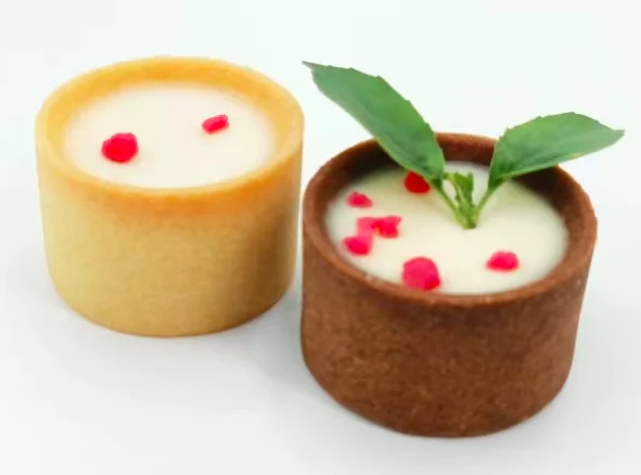 Wholesale Multi Flavored Egg Tart Skin Part Finished Product Pastry Tart Shell Mini Round Shape