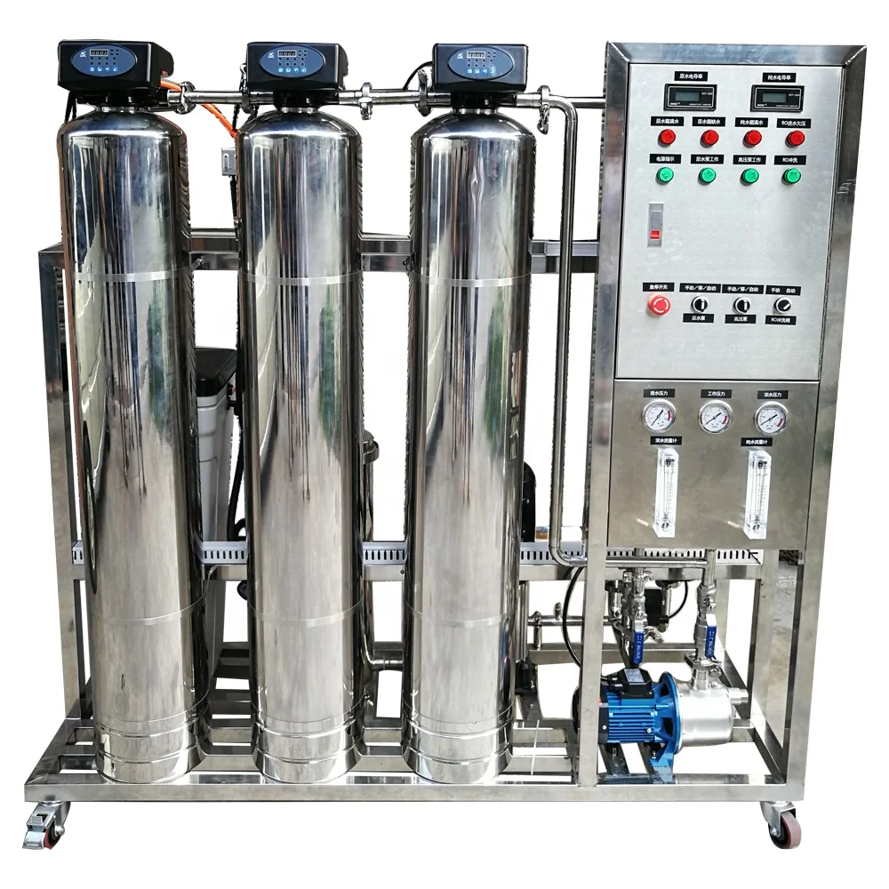 500L RO  brackish water desalination drinking water purifier machine