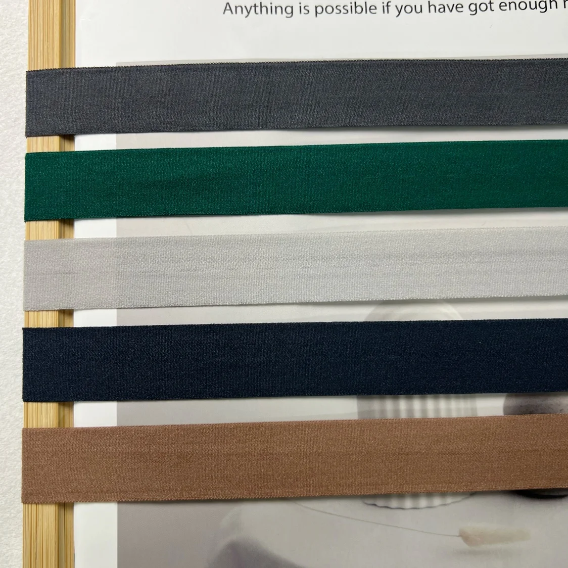 4397-2.0 High Quality  Plush Soft Nylon Elastic Band Custom Logo Spandex Stretch Ribbon Panties Waistband  Home Textile Belts