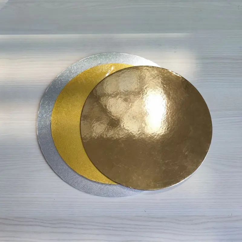 Golden Sliver Color Hot Sales High Quality 1-12mm Thickness Square Shape Cake Base Board