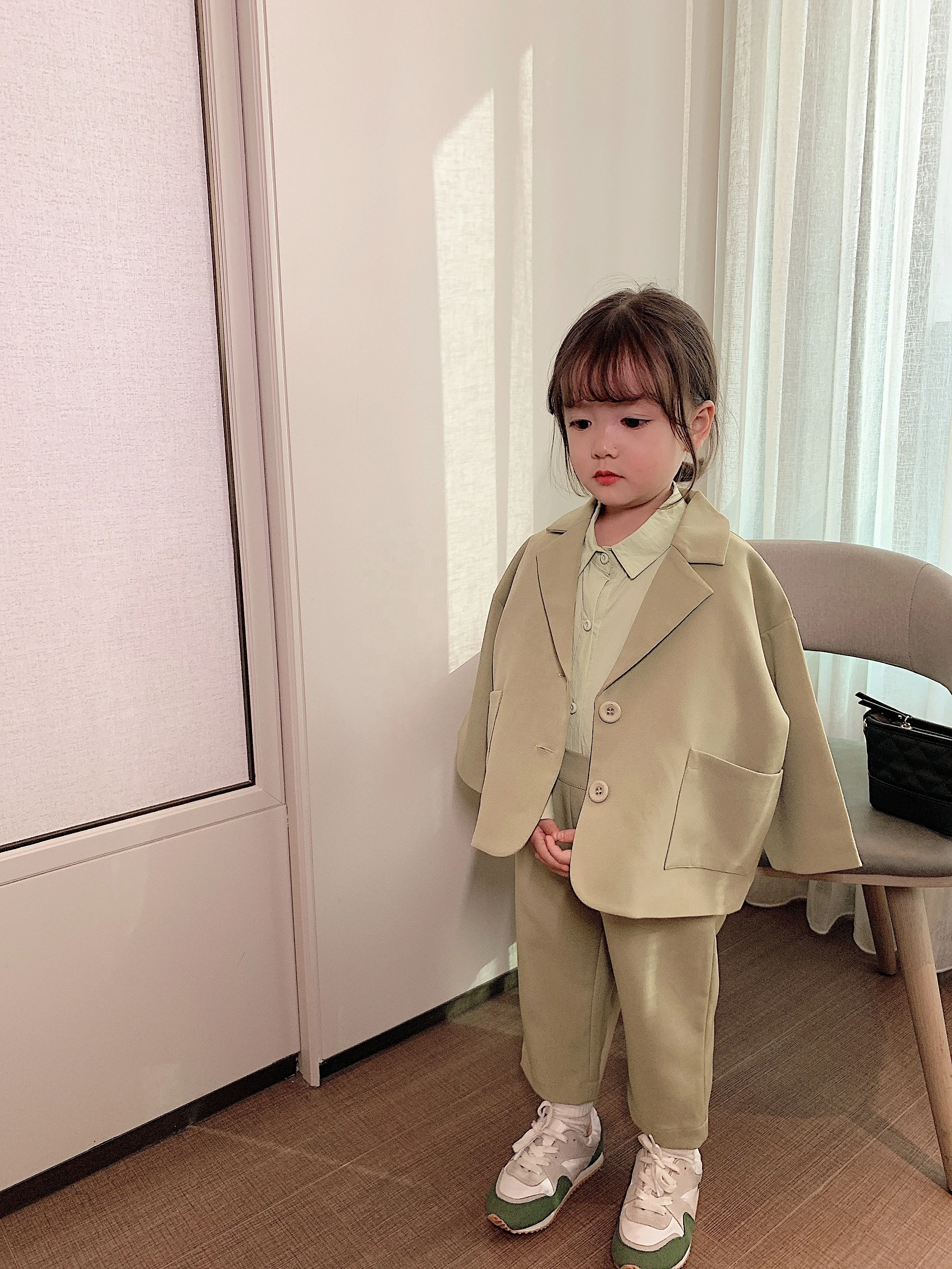 custom Korean style fashion top spring RTS  child blouse kids girl long sleeve shirt