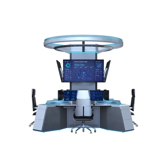 Hot Selling Cheap Control Room Monitoring Console 8 Monitor Control Room Desk