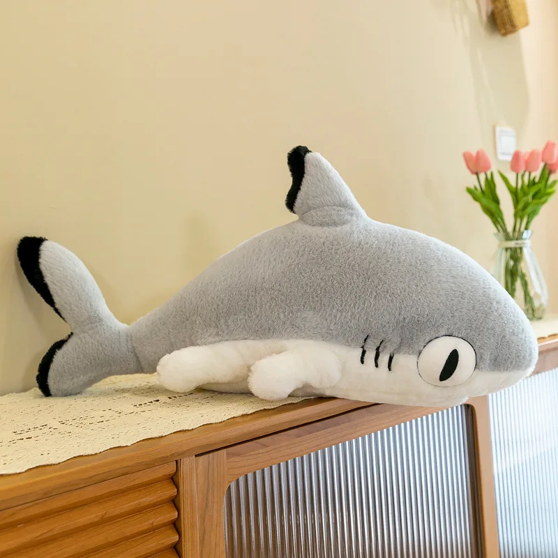 Big Eyes Cartoon Shark Soft Toy Sleeping Dolls Floor Pillows Plush Ocean Sea Animals Shark Stuffed Toys