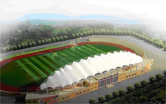 Modern Design PTFE Architectural Membrane Fabric for Outdoor Application for Stadium and Gym Shade Canopy Covering