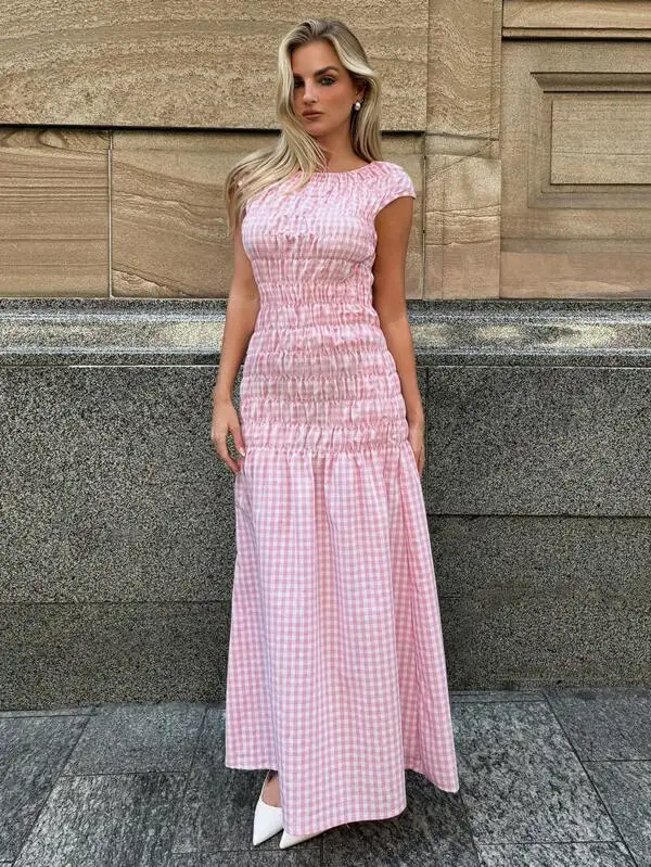 Wholesale 2024 Autumn New Simple And Versatile Contrast Color Bandage Waist Stitching Knitted Lantern Sleeve Women Dresses