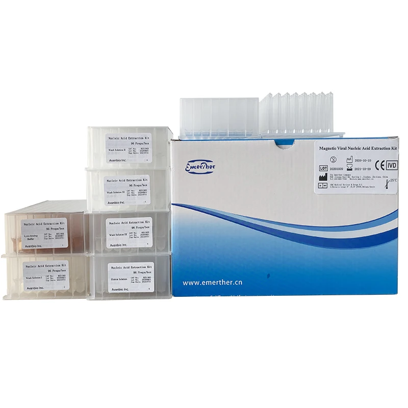 
Magnetic Bead Viral Total nucleic acid (DNA+RNA) Extraction Kit, Bottles (100 preps) or Prefilled Plates (96 preps) 