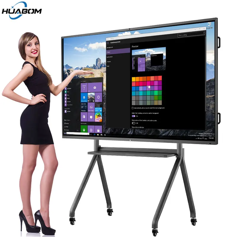 55/65/75/86/98 inch finger multi touch screen smart interactive board meeting room interactive whiteboard for class teaching