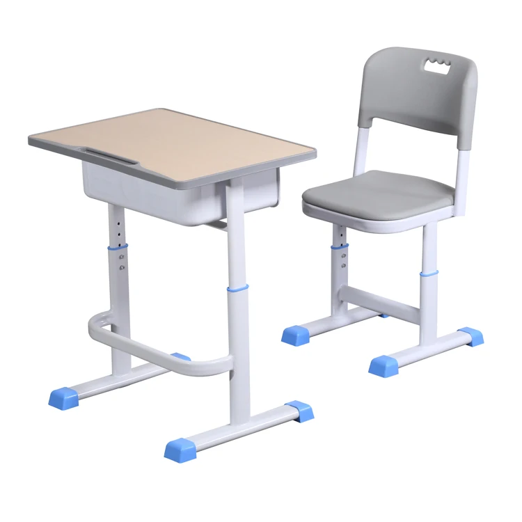 primary school secondary school student table classroom furniture height adjustable luxury desk and chair set