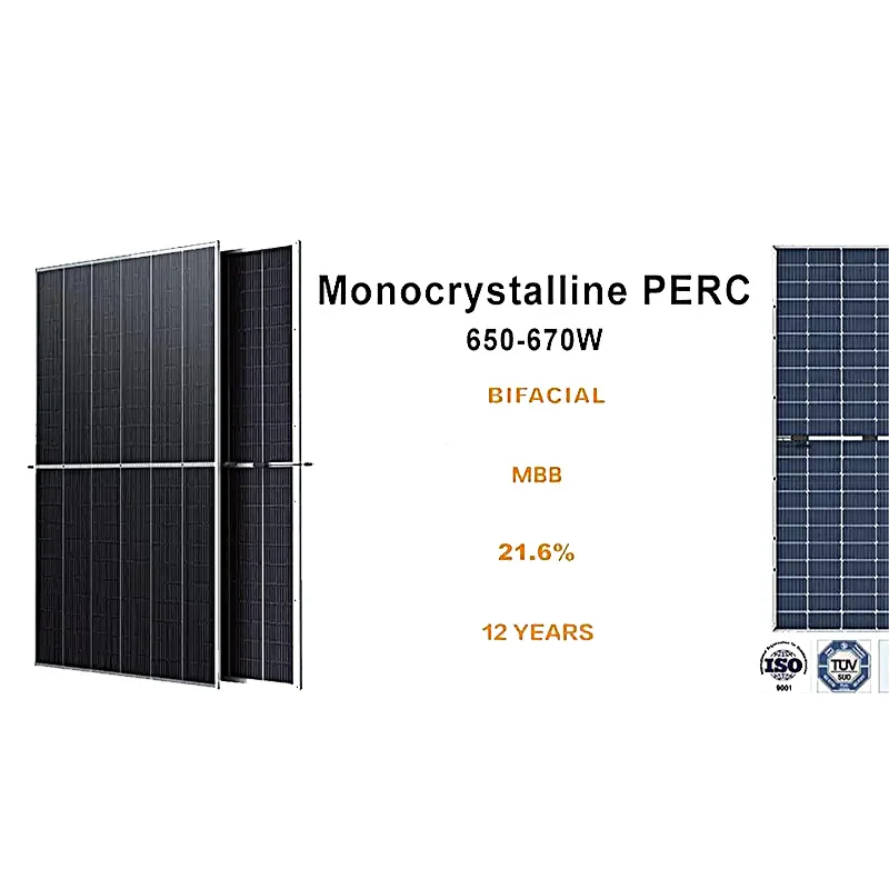 Solar Pv Panel 450W Pv Module IP68, 3 Bypass Diodes China Manufacturer Mono 144 Cells 550 Watt 4mm Black Black Black / White 18%