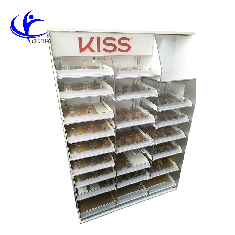 Lcd showcase furniture designs shoe displmobile phone accessories  cosmetics  display cabinet design steel metal makeup showcase