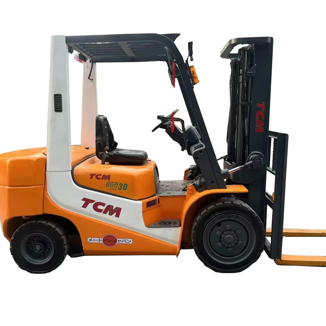 TCM30 Original imported forklift with side shift 3 gantry raised by 4.5 meters. Second hand forklift for sale