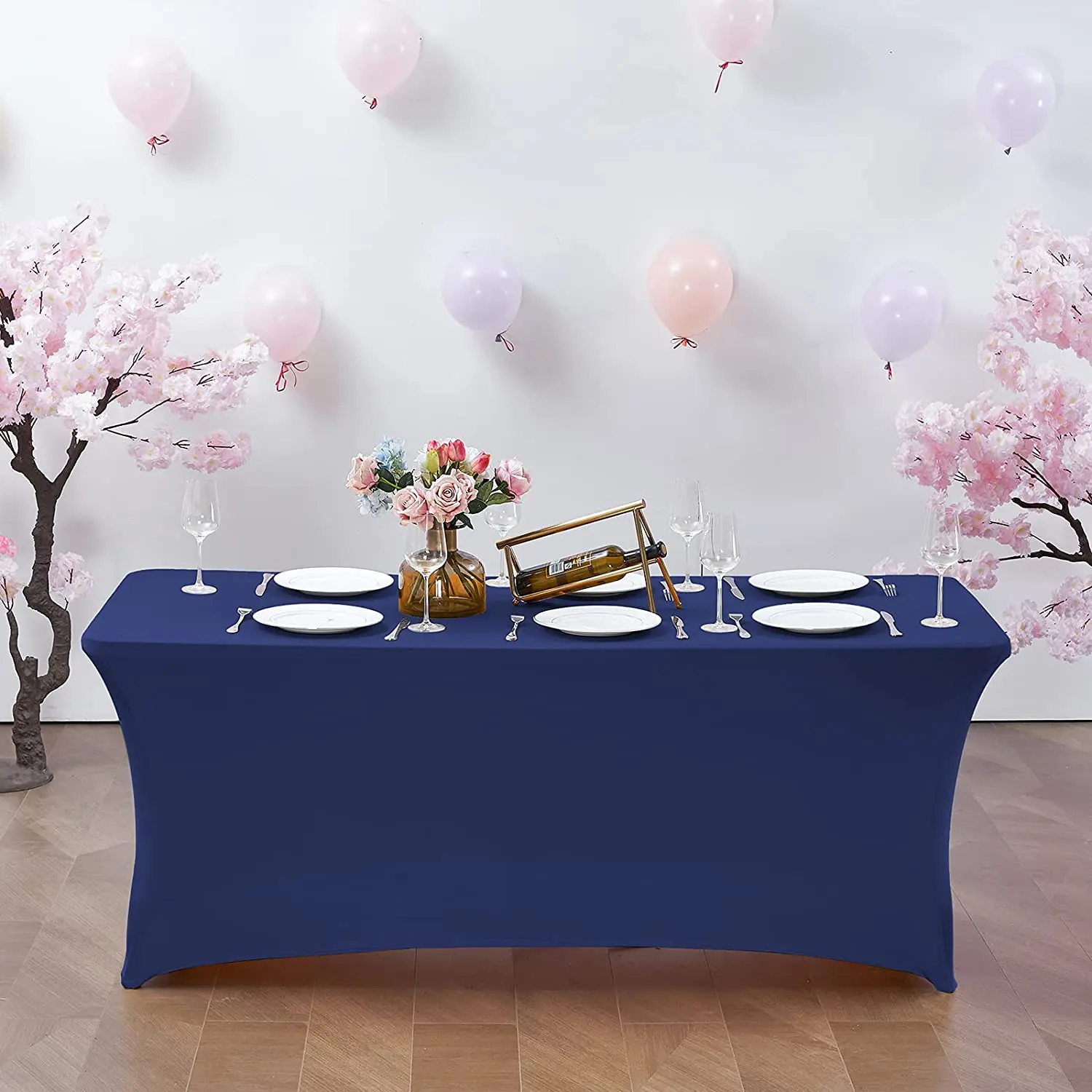Spandex Stretch Table Cover Protector  Fitted Tablecloths for Banquet Wedding Party Hotel Birthday