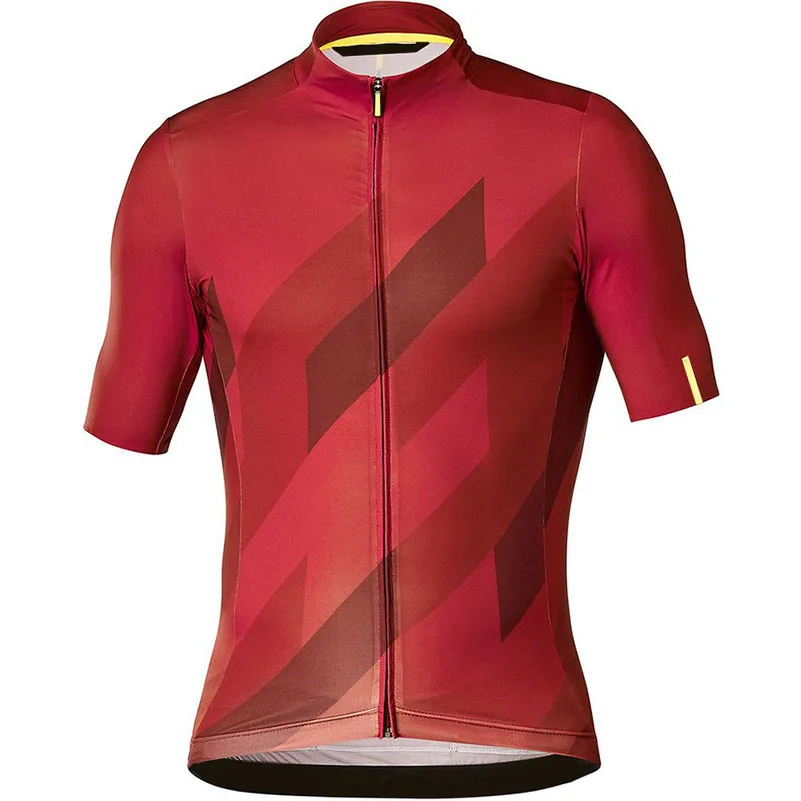 
Custom red sports soft suit breathable feature and worsted fabric type breathable cycling jersey tops 