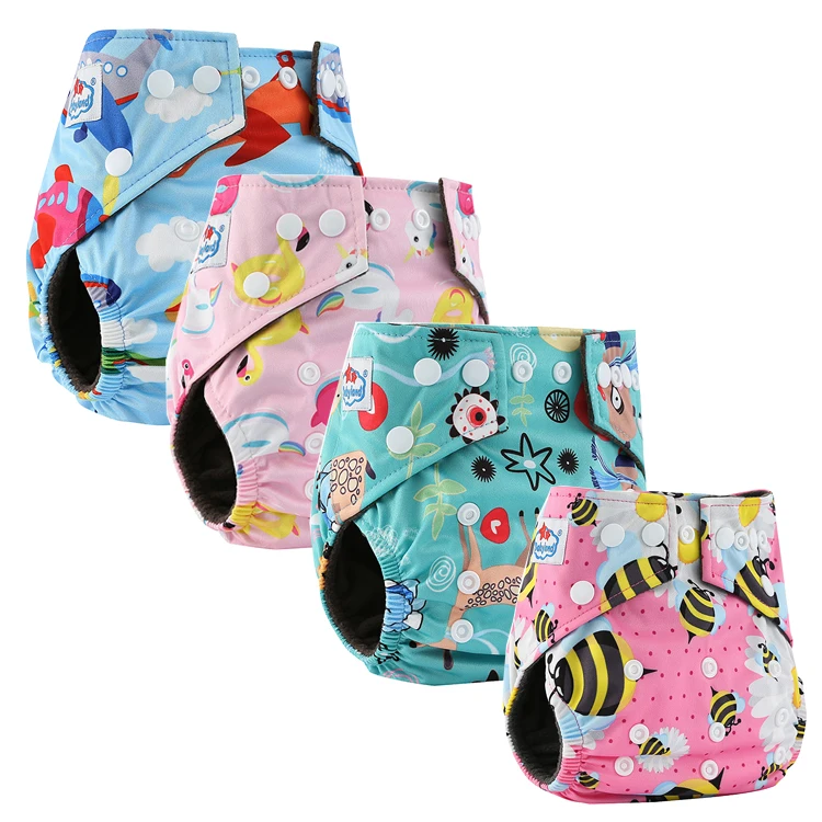 50pcs New Print Bamboo Cloth Diaper Charcoal Bamboo Boy Girl Color Cloth Diapers Wholesale