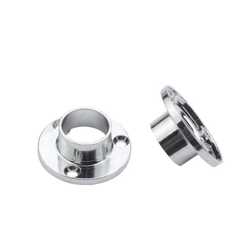 cheap furniture flange bracket wardrobe tube holder