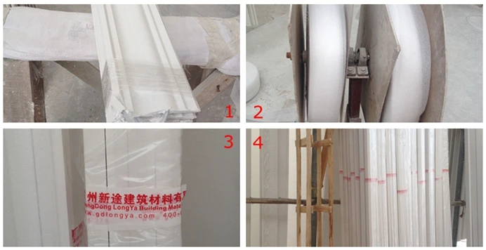 Ceiling decoration Top plaster manufacturers can customize various special shapes gypsum cornice mouldings