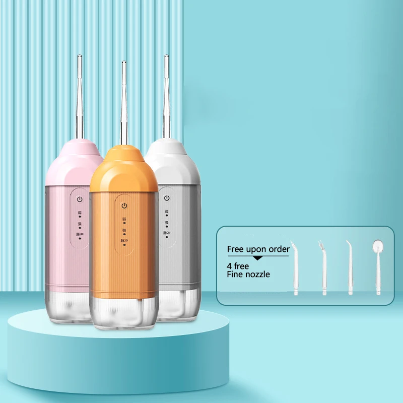 Home Use Mini Power Flossing Tooth Cleaner Flusher Cleaning Care Pick Air Water Flosser Teeth Machine Oral Dental Irrigator