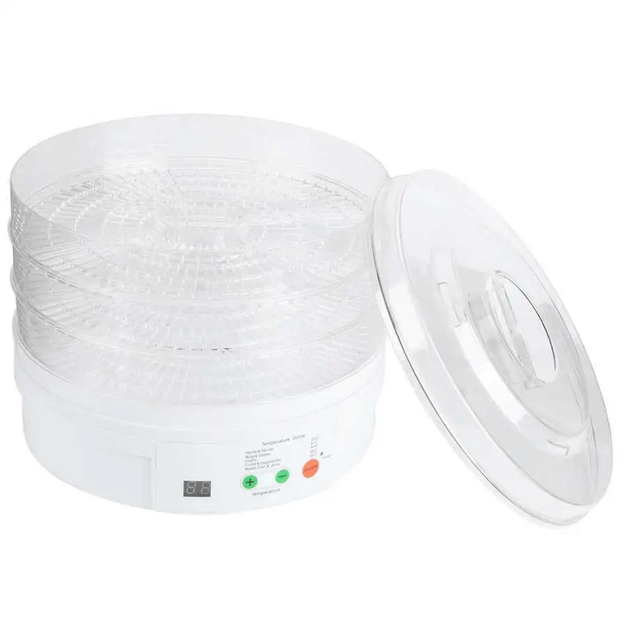 Household Digital control Fruit drying machine Food dehydrator pet food dehydrating air dryer 3 trays resin Drying apparatus