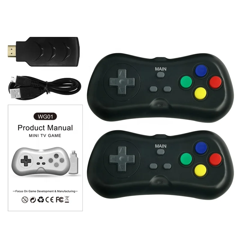 2019 new products 2.4G Wireless Game Dongle Built in 200 Games HD Wireless Console For Play Retro Games Support hd mi Output