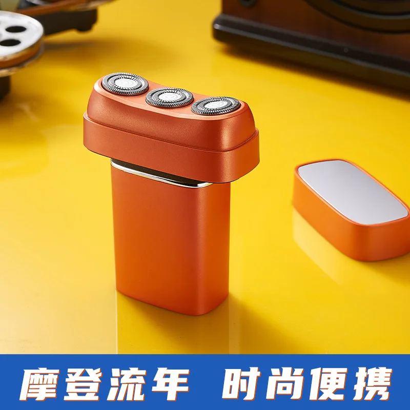 Wholesale Portable Power Beard Knife Hammer Rotary Three-Blade Digital Display Electric Shaver