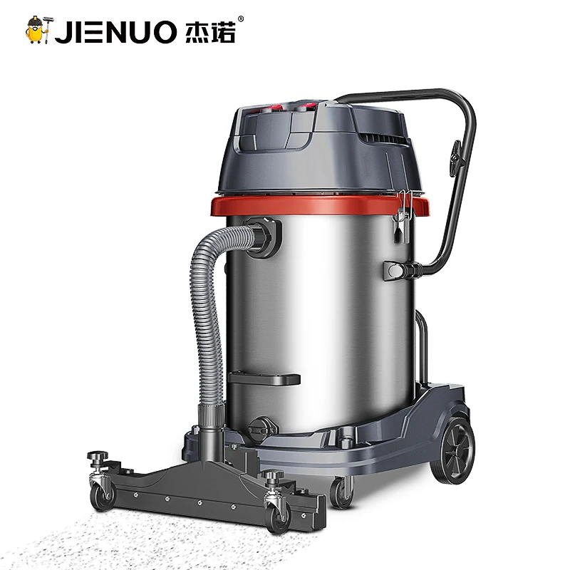Jienuo 2800W 80L Industrial double motors Wet And Dry Function and CB Certification vacuum cleaners for factory