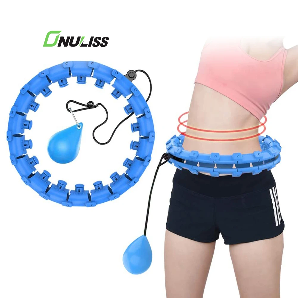 New Arrival 2 in 1 Fitness Weight Loss Hoola Hoop 24 Knots Abdomen Smart