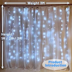 christmas series 5w rgb solar fairy lights wedding patio curtain decor led string light
