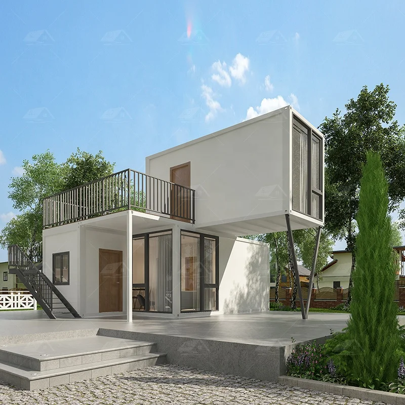 ready made prefab resort bungalow house 2 bedroom container houses modern prefabricated modular villa