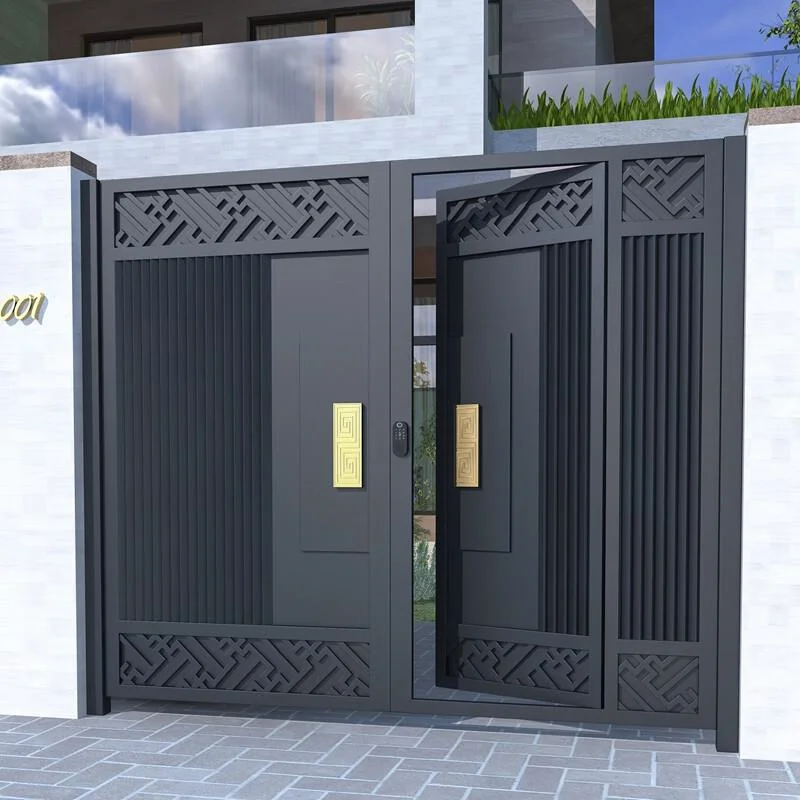 Australian arch steel doors wrought iron villa gate designs