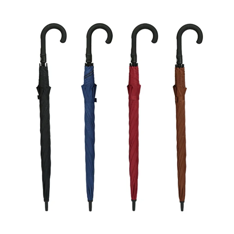 Hot Sale High Quality Premium Portable Windproof Custom Logo Auto Open Manufacturer Straight Umbrella