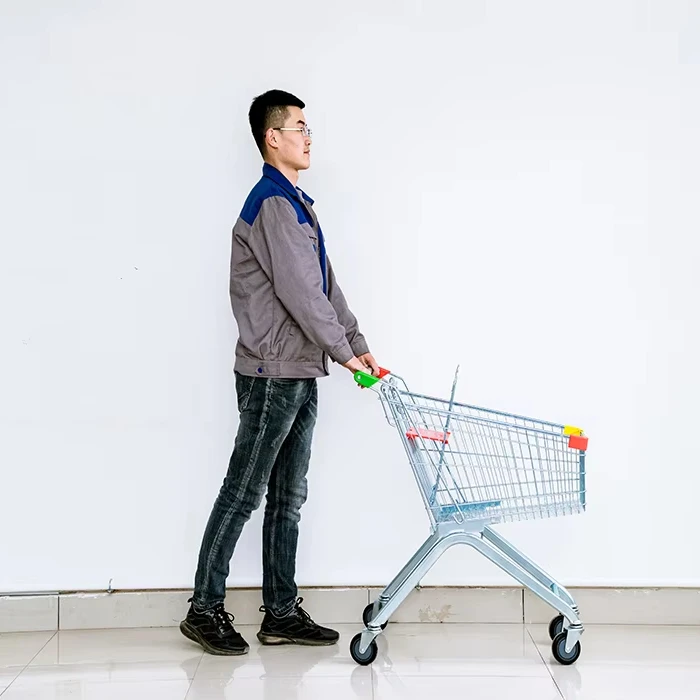 Wholesale 100L Heavy Duty Metal Shopping Cart Shopping Trolleys