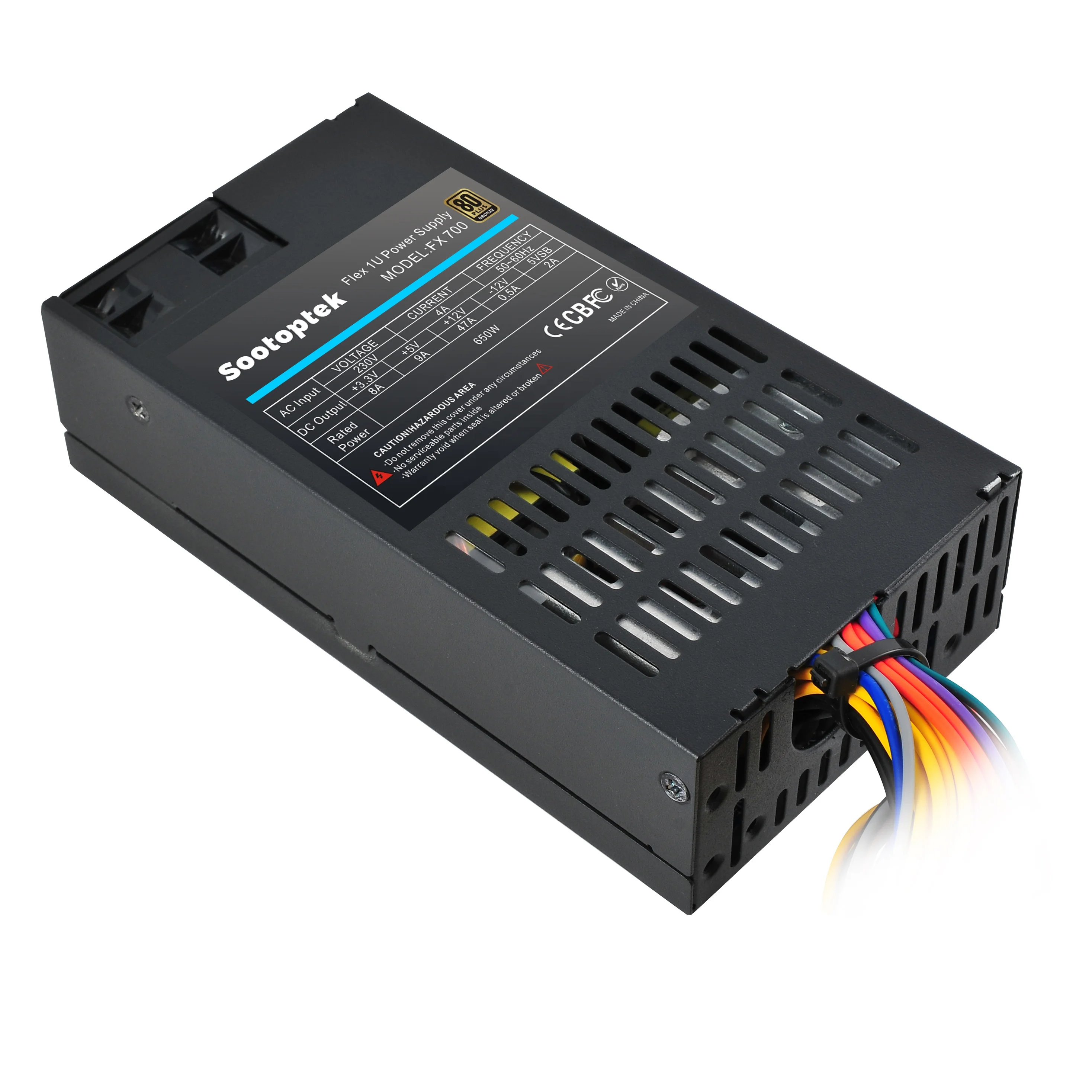  Заводская цена 650 Вт Flex 1u ATX мини Импульсный блок питания для сервера psu с 4 см охлаждающим