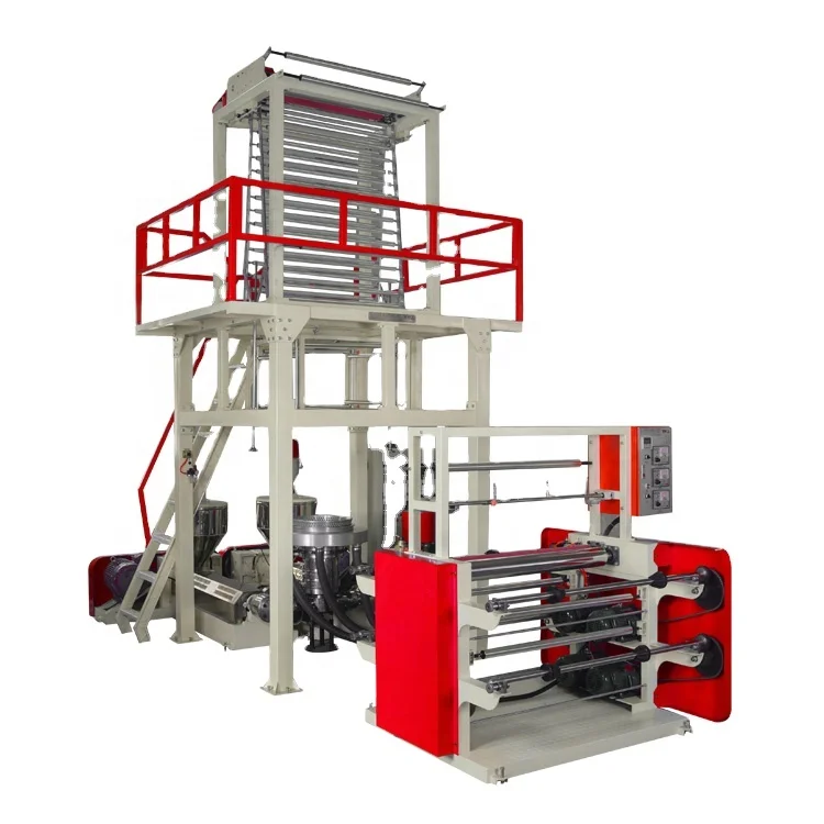 Кукурузный Крахмал биоразлагаемые ABA 2 слоя экструдер пленки дуя машина