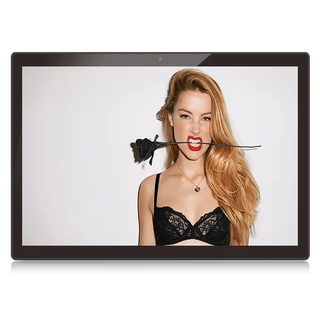 Wall Mount Advertising Equipment Display 13 14 15.6 18.5 inch FHD IPS Screen Wifi POE LAN Android Digital Signage and Display