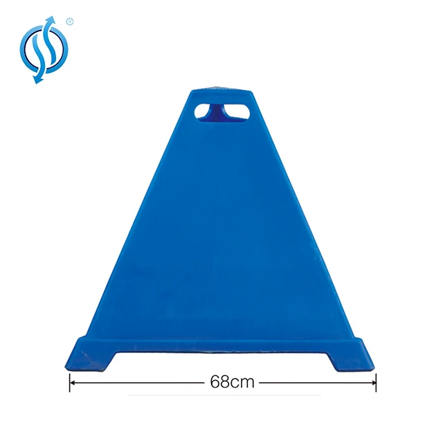 pyramid cone Green 90cm height  Adhesive Sticker PE Traffic Cone For road Safety Customized Colors
