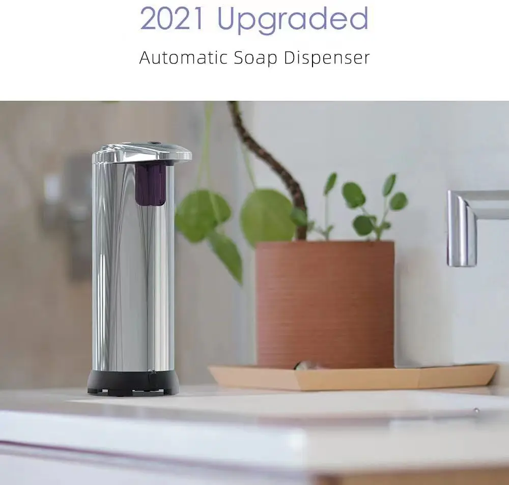 Умный электрический датчик 280 мл Бесконтактный пенопластовый автоматический Настольный диспенсер для мыла для кухни и ванной комнаты