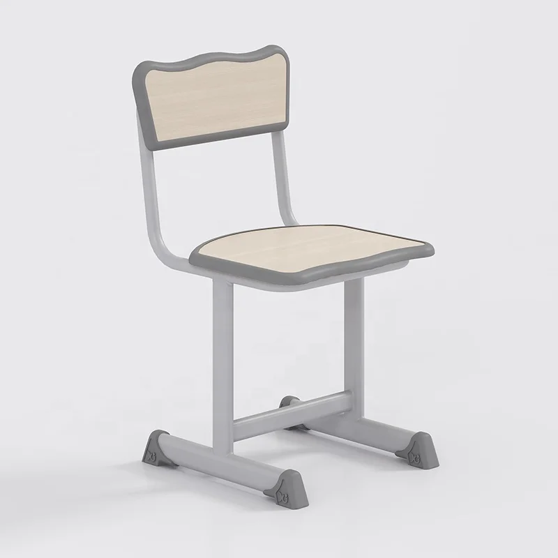 Elementary school furniture simple design cheap price single student study desk with chair