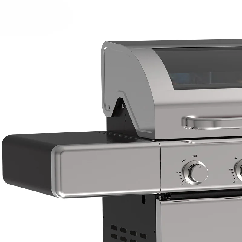 Restaurants Hotel Professional Barbecue Gas Grill 6 Burners Cart Cooking Camping Outdoor BBQ Grill