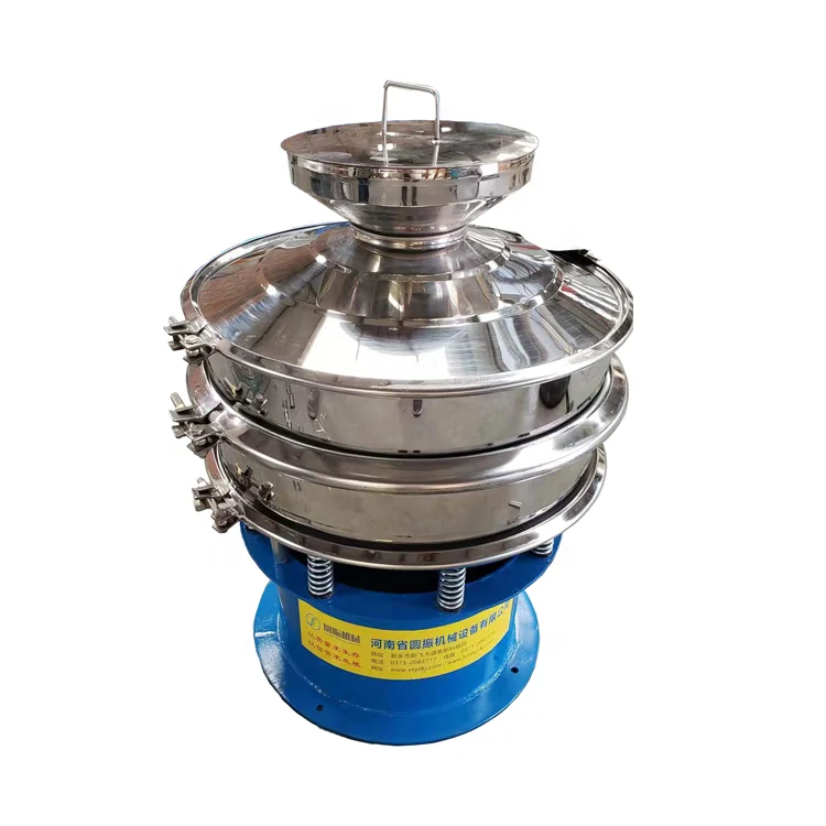 Rotary Coffee Bean Powder palm Oil Vibrating Screen Sifter sesame Seed Screening Mesh Sieving Machine Vibrating Sieve Shaker