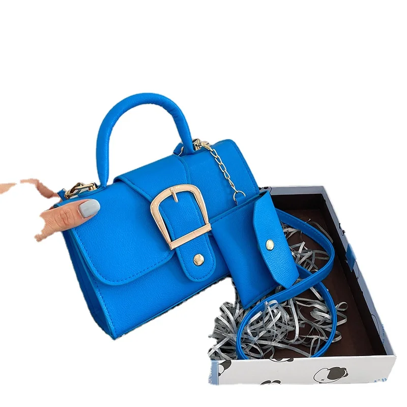 2024 Summer Retro Trendy Women s Handheld Bag Candy Color Cross Shoulder Small Square Purse