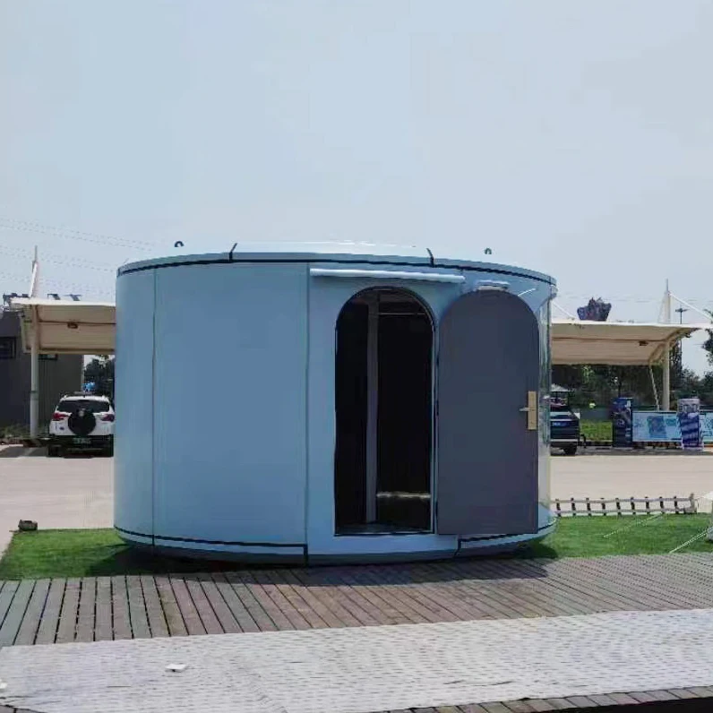 Luban Cabin Circle House Smart Home Villa House 40ft Container Capsule House  Office Pod for  hotel