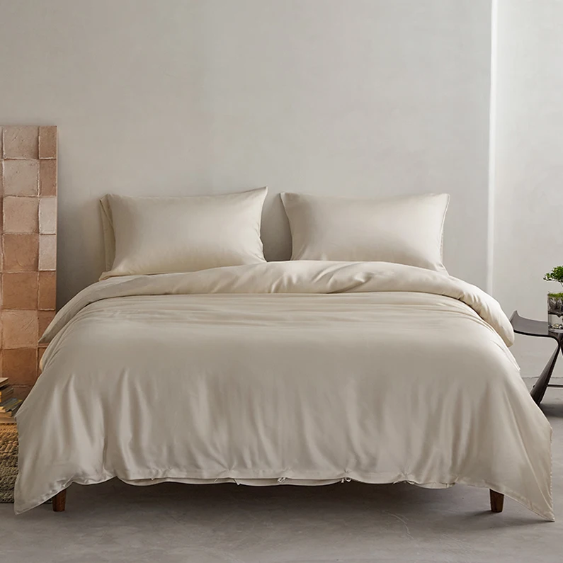 Медовый месяц различные цвета мягкие однотонные летние охлаждающие постельные принадлежности простыни из бамбука набор листов лиоцелла