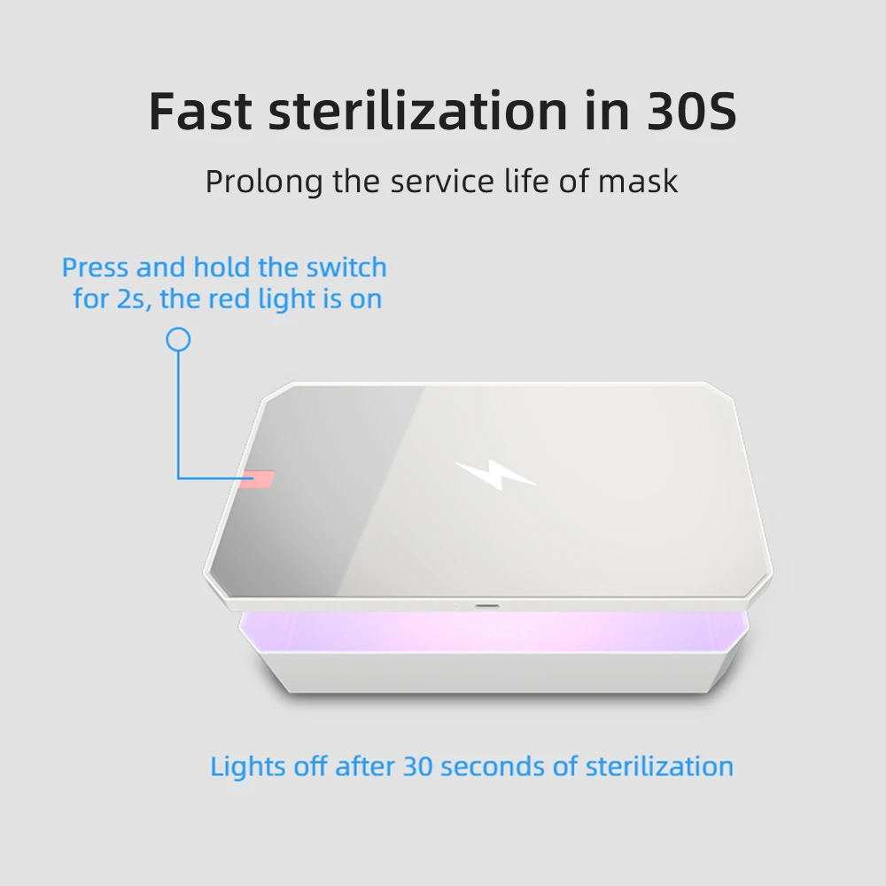 
UVCARE Caja de esterilizador ultravioleta multifuncin sterlization uv box Sterilizer Disinfection portable 