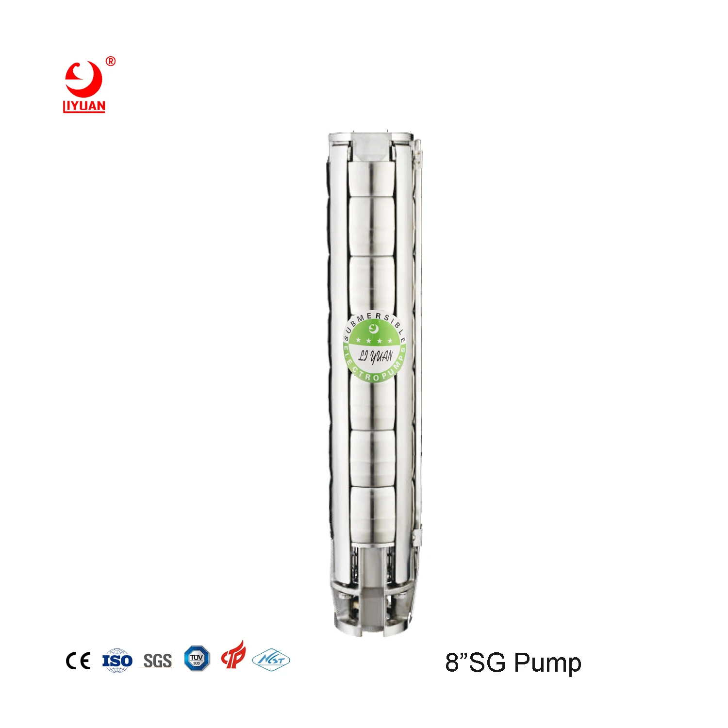 8 Inch Stainless Steel SS304 Impeller Water Pump Borehole  Electric  Deep Well  Groundwater Submersible Pump