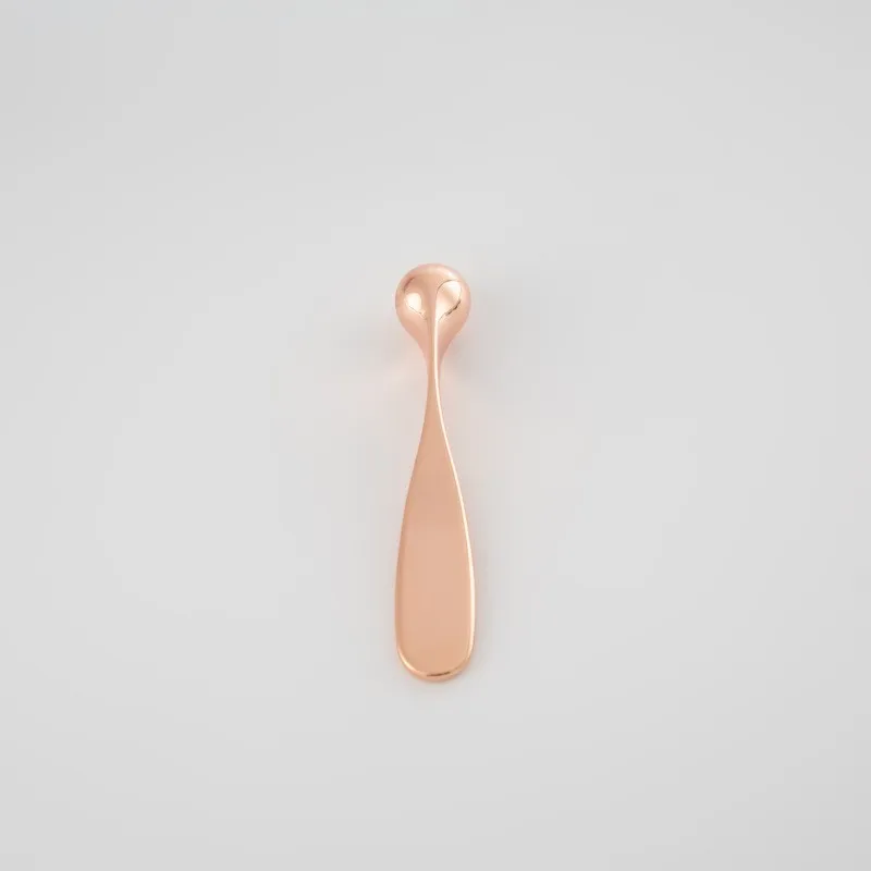 High quality mini metal DIY gold rose silver spatula facial mask skin eye cream Massage sticks with custom logo scoop