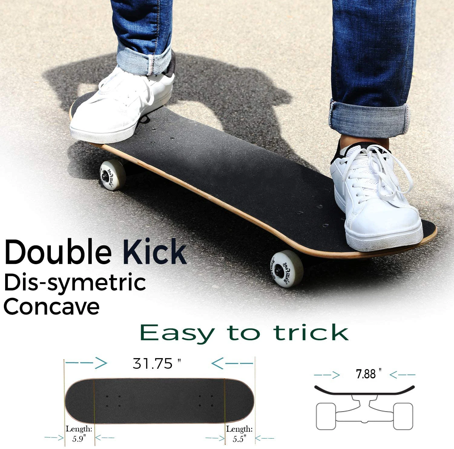 Custom Longboard Skateboard Deck Beginner 9 Layers Maple Complete SkateBoard 3108 Scate Board
